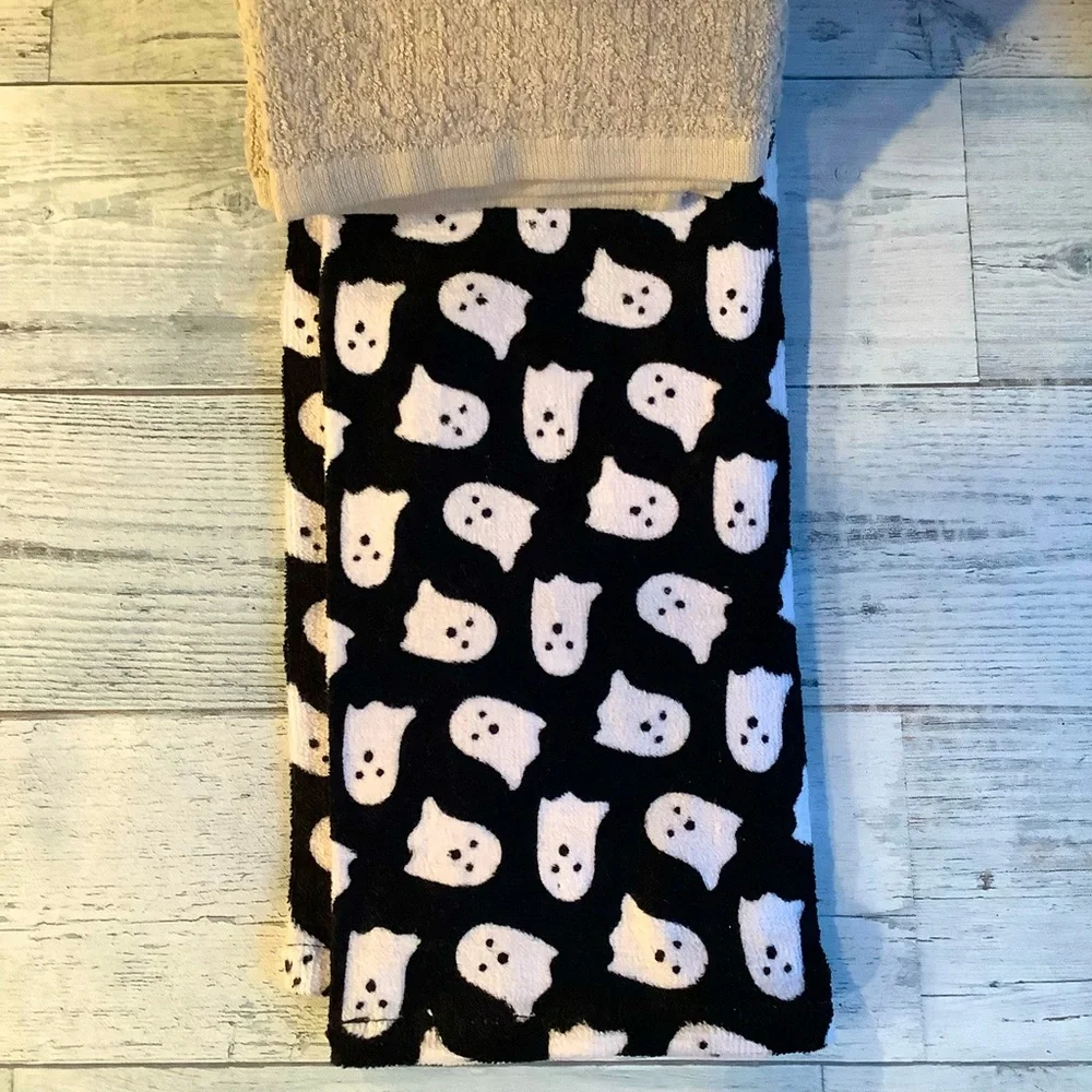 Cynthia Rowley 3Pack Allover Ghost Halloween Kitchen Towels